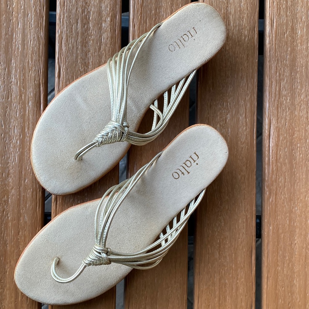 Gold sandals